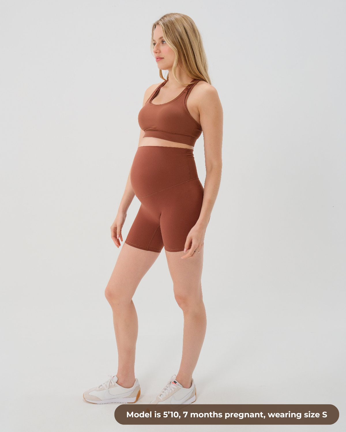 AXK CORE Maternity Bike Short - Brown