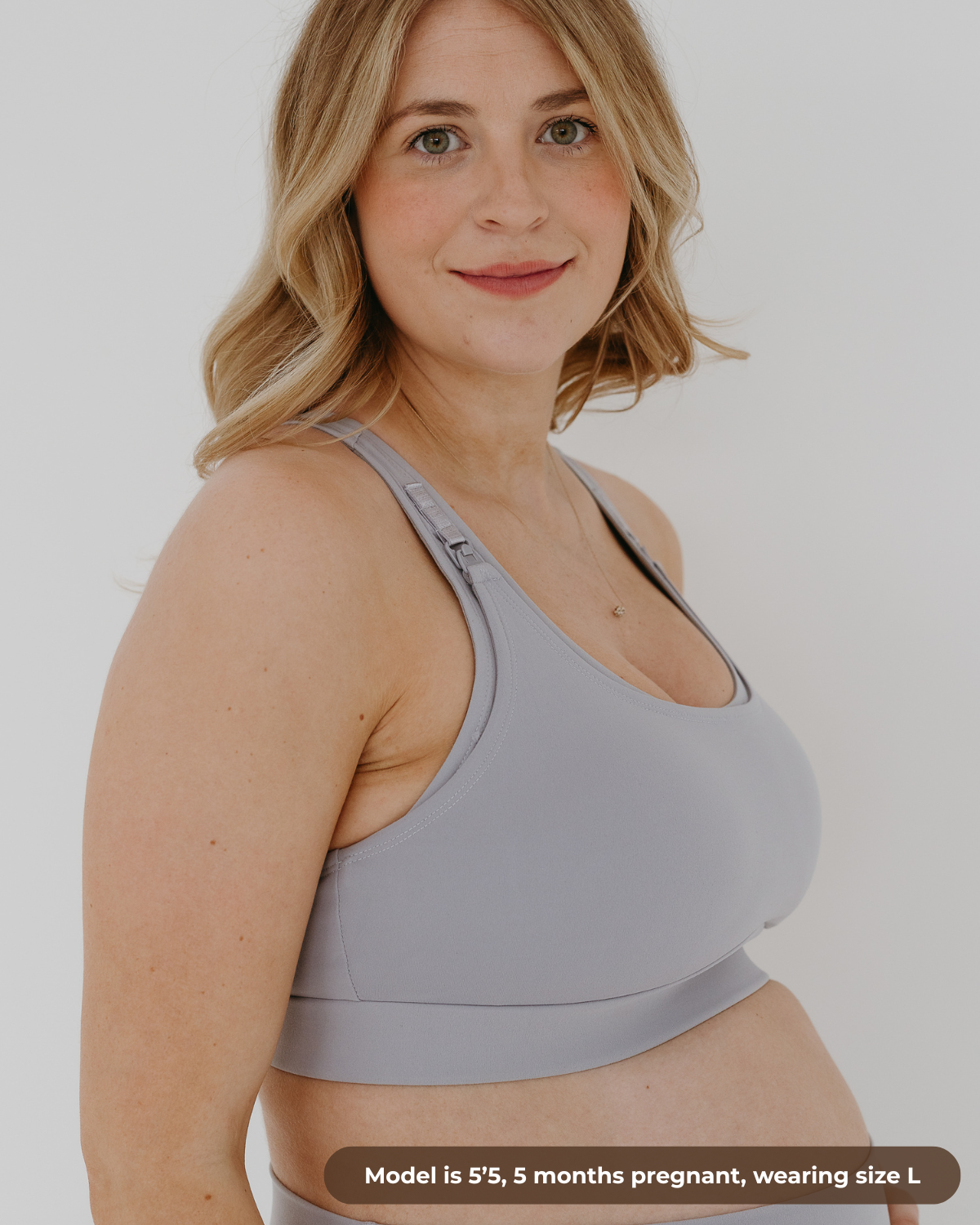 AXK CORE Full Support Nursing Bra - Light Gray