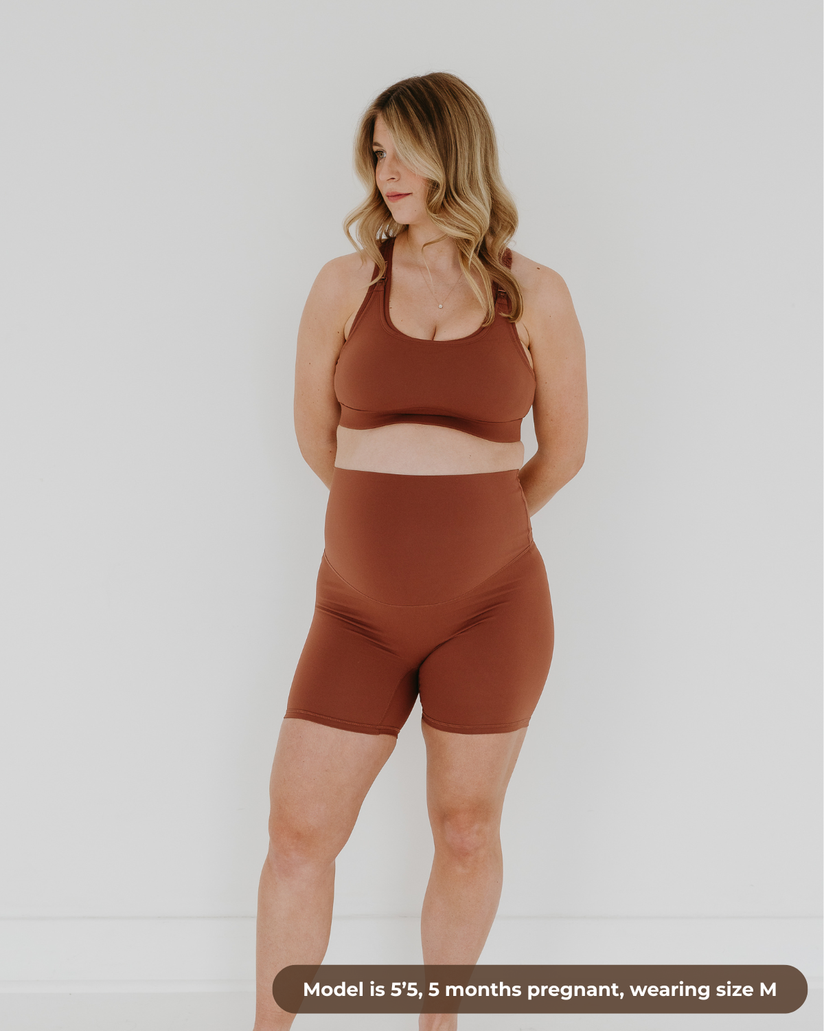 AXK CORE Maternity Bike Short - Brown