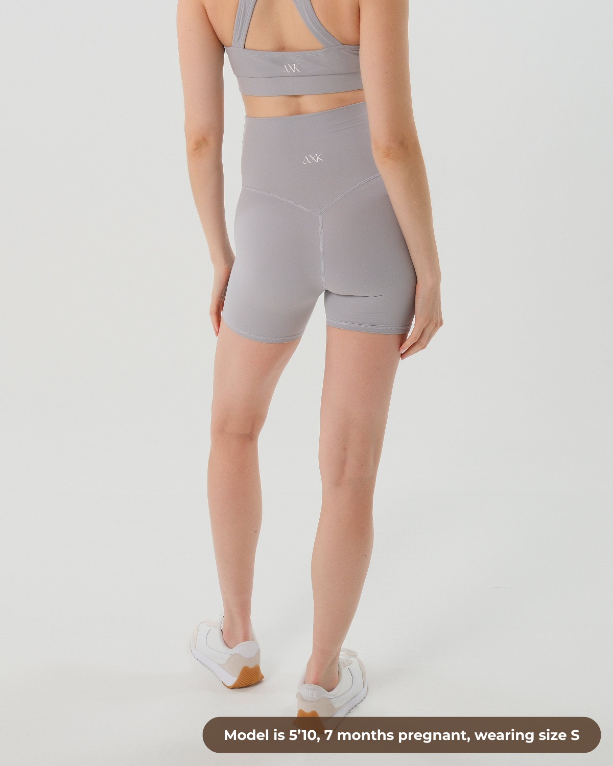AXK CORE Maternity Bike Short - Light Gray